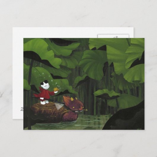 De Jager van Koi Briefkaart (Voorkant / Achterkant)