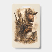 De jagerbond – Duitse draadharige pointer Badge (Voorzijde)