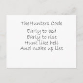 De jagers-code briefkaart (Voorkant)