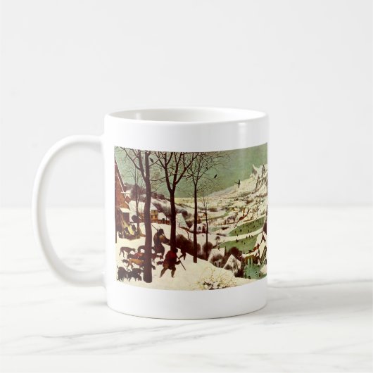 De jagers in de sneeuw - 1565 koffiemok (Links)