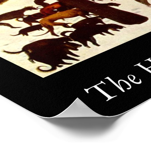 De jagers in de sneeuw - 1565 poster (Hoek)