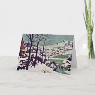 De jagers in de Sneeuw, door Bruegel D. Ä. Pieter Kaart