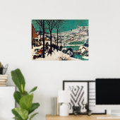 De jagers in de sneeuw door Pieter Brueghel Poster (Thuiskantoor)
