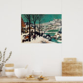 De jagers in de sneeuw door Pieter Brueghel Poster (Keuken)