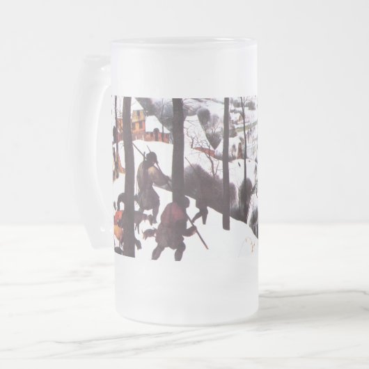 "De jagers in de sneeuw" - fijne kerstcadeautjes v Bierpul (Voorkant links)