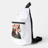 De jagers nederige ontmoeting jacht grappig sling bag (Rechterhoek)