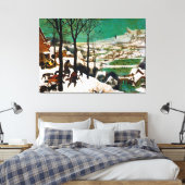 De jagers op de sneeuw (winter) van Pieter Bruegel Canvas Afdruk (Insitu (Slaapkamer))