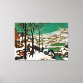 De jagers op de sneeuw (winter) van Pieter Bruegel Canvas Afdruk (Voorkant)