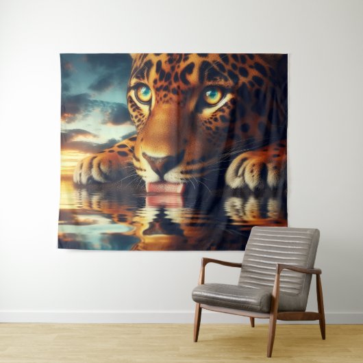 De jagers reflectie wandkleed (In Situ (horizontaal))