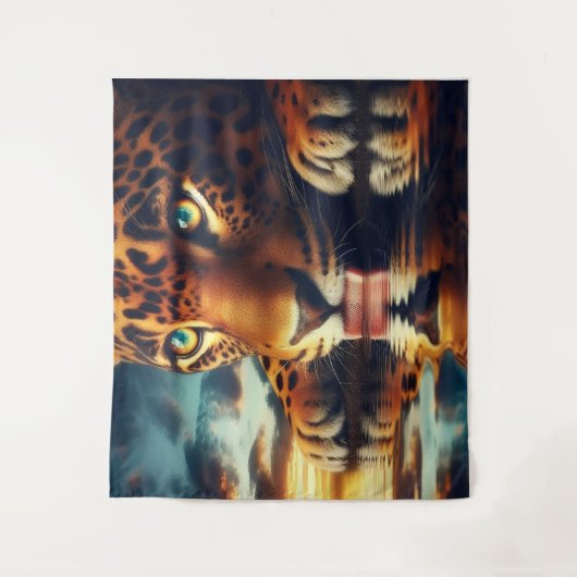 De jagers reflectie wandkleed (Voorkant)