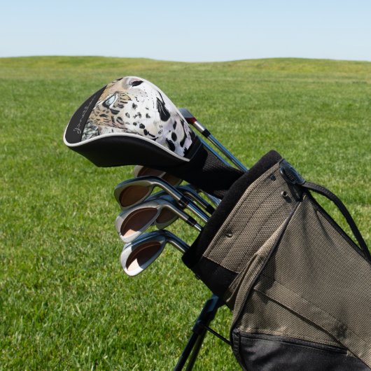 De Jaguar ~ gekleurd Golfheadcover (Insitu)
