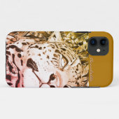 De Jaguar (goud/rood) Case-Mate iPhone Case (Achterkant (horizontaal))