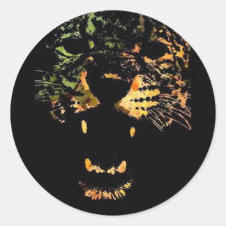 DE JAGUAR RONDE STICKER