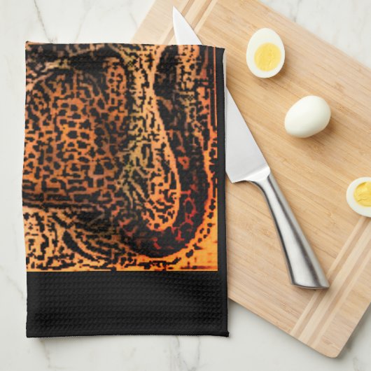 De jaguar theedoek (Quarter Fold)