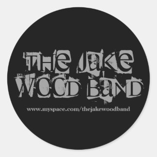 De Jake Wood Band, www.myspace.com/thejakewood... Ronde Sticker