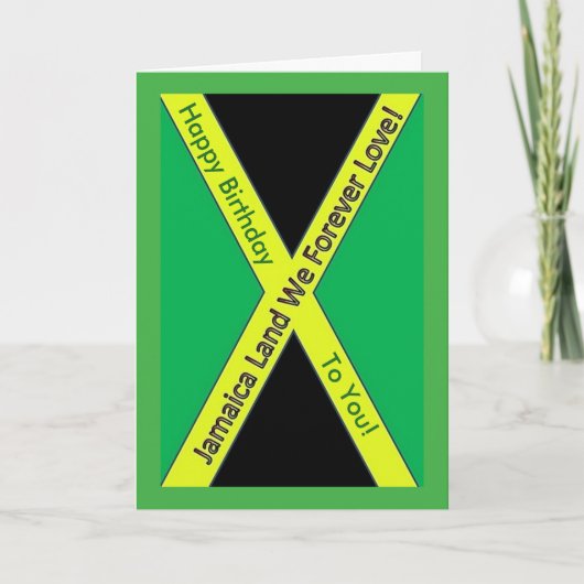 De Jamaicaanse Kaart van de Verjaardag (Voorkant)