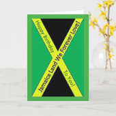 De Jamaicaanse Kaart van de Verjaardag (Gele Bloem)