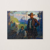 De James Brothers in Missouri door N.C. Wyeth Legpuzzel (Horizontaal)
