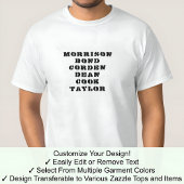 De James T-shirt Custom Personaliseer elke naam 04