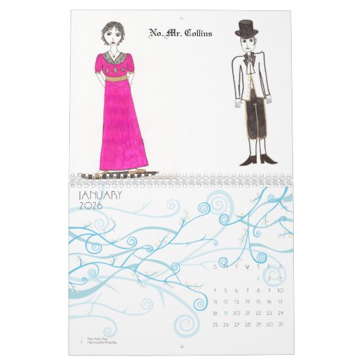 De Jane Austen Art Kalender (Jan 2026)