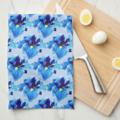 DE JAPANESE IRIS-STROOM THEEDOEK (Quarter Fold)