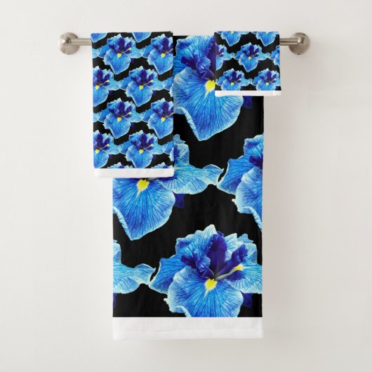 DE JAPANESE IRIS-STROOMLIJNEN MET TOWEL BAD HANDDOEK (Insitu)