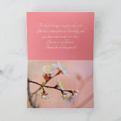 De Japanse Abrikozen bloesems Bedankkaart (Binnen)