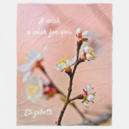 De Japanse Abrikozen bloesems Fleece Deken