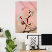 De Japanse Abrikozen bloesems Poster (Thuiskantoor)