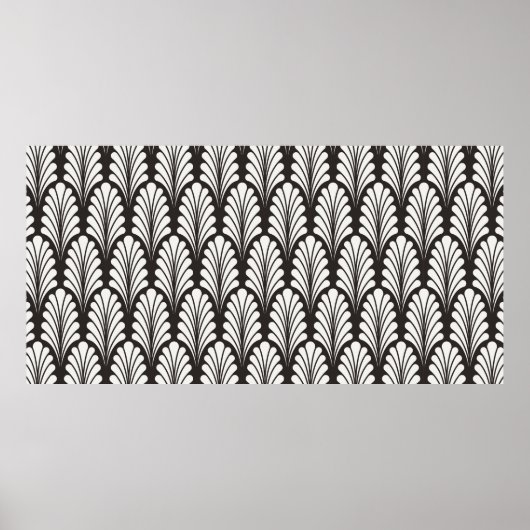 De Japanse Achtergrond van de Ornamental. Art Dec Poster (Voorkant)