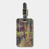 De Japanse Bridge Claude Monet cool, oud, meester Bagagelabel (Voorkant verticaal)