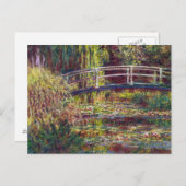 De Japanse Bridge Claude Monet cool, oud, meester Briefkaart (Voorkant / Achterkant)