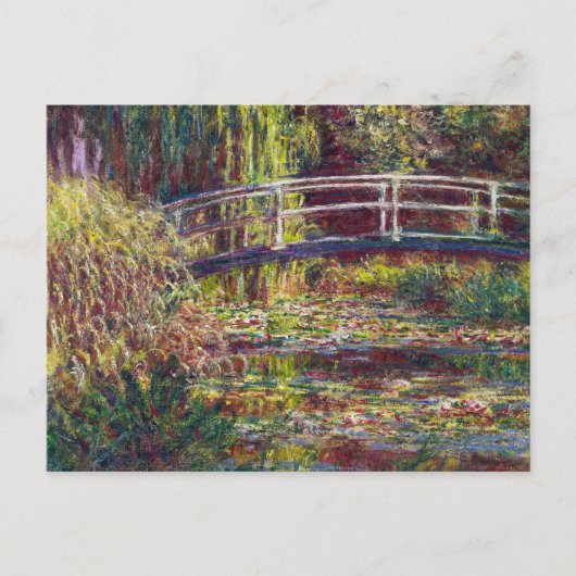 De Japanse Bridge Claude Monet cool, oud, meester Briefkaart (Voorkant)