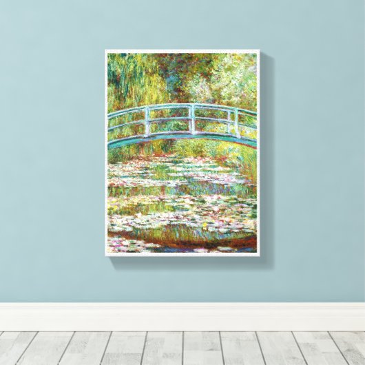 De Japanse brug 1899 Claude Monet Canvas Afdruk (Insitu (Houten vloer))