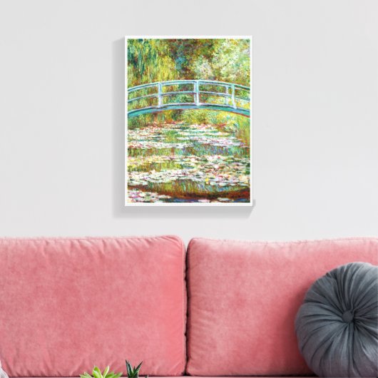 De Japanse brug 1899 Claude Monet Canvas Afdruk (Insitu (Woonkamer))