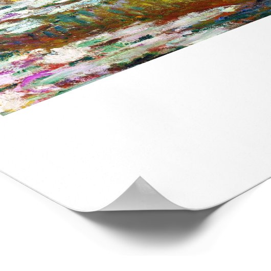 De Japanse brug 1899 Claude Monet Poster (Hoek)