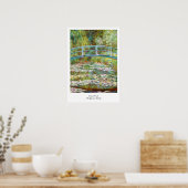 De Japanse brug 1899 Claude Monet Poster (Keuken)