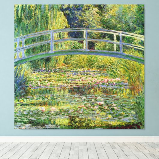 De Japanse Brug - Claude Monet Canvas Afdruk (Insitu (Houten vloer))