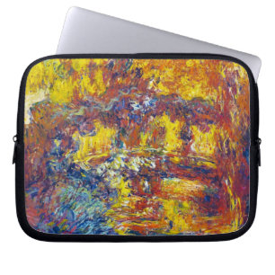 De Japanse brug Claude Monet Laptop Sleeve