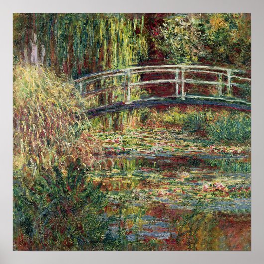 De Japanse brug Claude Monet Poster (Voorkant)