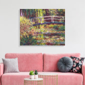De Japanse Brug Claude Monet schilderij Canvas Afdruk (Insitu (Woonkamer))