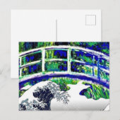 De Japanse brug, de golf, de fijne Art Parody Briefkaart (Voorkant / Achterkant)