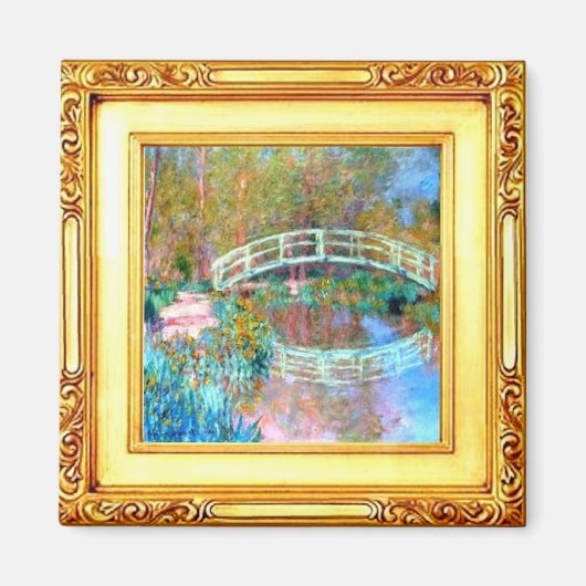 De Japanse Brug door Claude Monet Magnet (Voorkant)