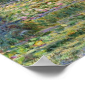De Japanse brug van Claude Monet Poster (Hoek)