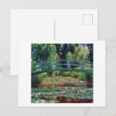 De Japanse brug (Water-Lily Pond), Monet Briefkaart (Voorkant / Achterkant)