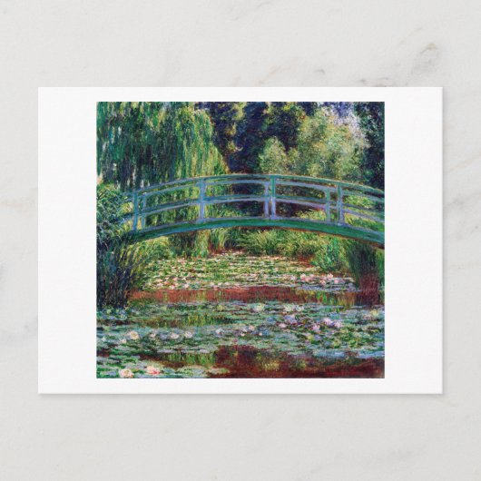 De Japanse brug (Water-Lily Pond), Monet Briefkaart (Voorkant)
