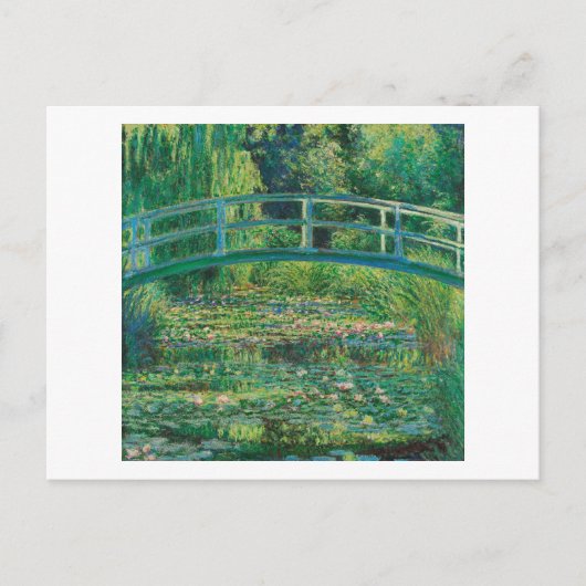 De Japanse brug (Water-Lily Pond), Monet Briefkaart (Voorkant)