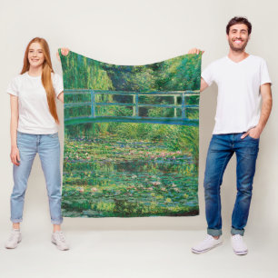 De Japanse brug (Water-Lily Pond), Monet Fleece Deken