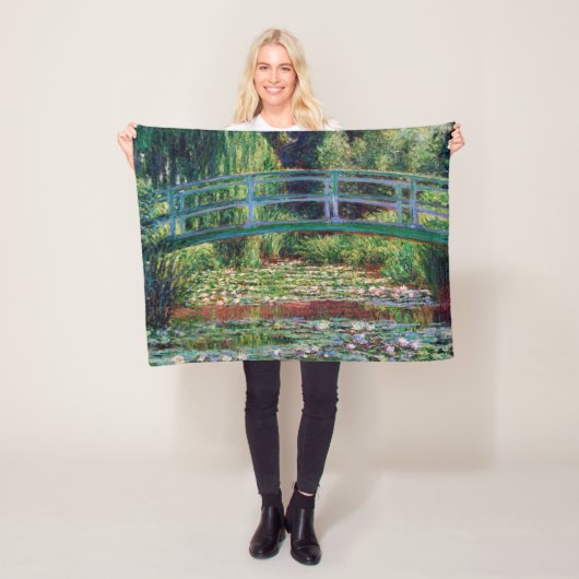 De Japanse brug (Water-Lily Pond), Monet Fleece Deken (In situ)