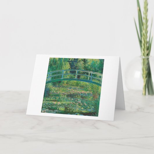 De Japanse brug (Water-Lily Pond), Monet Kaart (Voorkant)